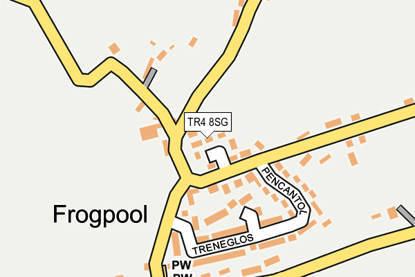 TR4 8SG map - OS OpenMap – Local (Ordnance Survey)