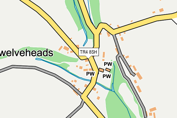 TR4 8SH map - OS OpenMap – Local (Ordnance Survey)