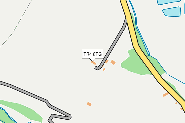 TR4 8TG map - OS OpenMap – Local (Ordnance Survey)
