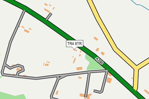 TR4 8TR map - OS OpenMap – Local (Ordnance Survey)