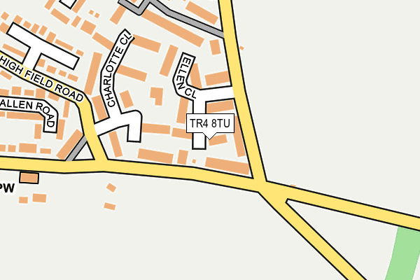 TR4 8TU map - OS OpenMap – Local (Ordnance Survey)