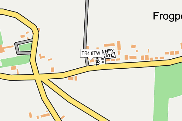 TR4 8TW map - OS OpenMap – Local (Ordnance Survey)