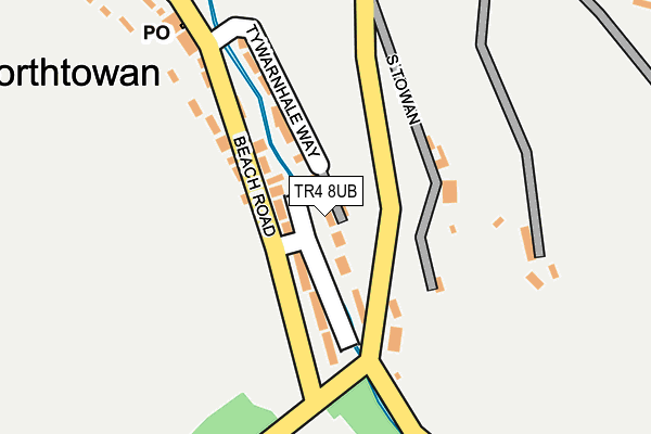 TR4 8UB map - OS OpenMap – Local (Ordnance Survey)