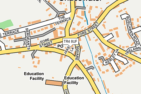 TR4 8UF map - OS OpenMap – Local (Ordnance Survey)