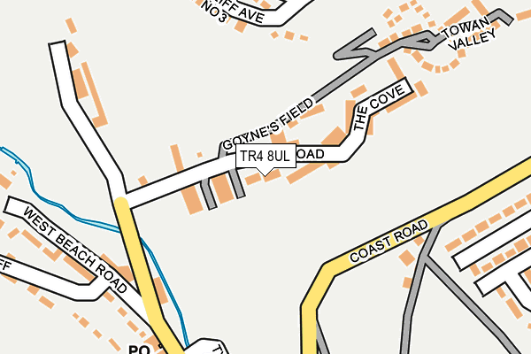 TR4 8UL map - OS OpenMap – Local (Ordnance Survey)