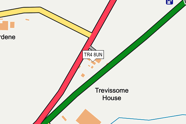 TR4 8UN map - OS OpenMap – Local (Ordnance Survey)
