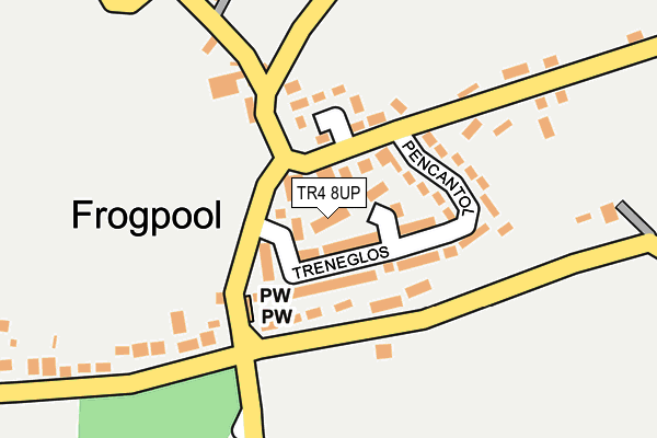 TR4 8UP map - OS OpenMap – Local (Ordnance Survey)