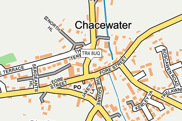 TR4 8UQ map - OS OpenMap – Local (Ordnance Survey)