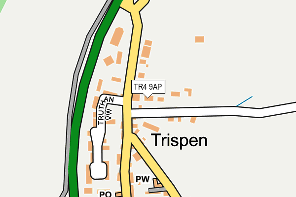TR4 9AP map - OS OpenMap – Local (Ordnance Survey)
