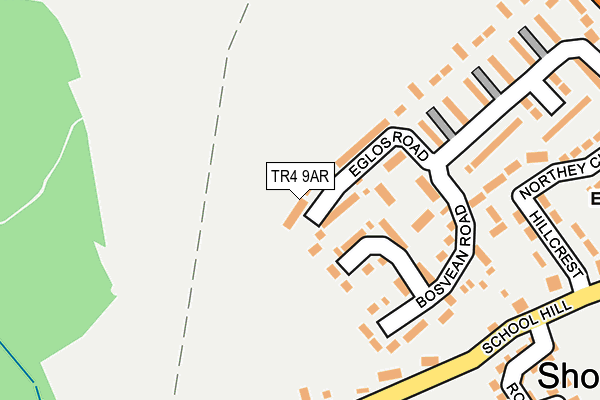 TR4 9AR map - OS OpenMap – Local (Ordnance Survey)