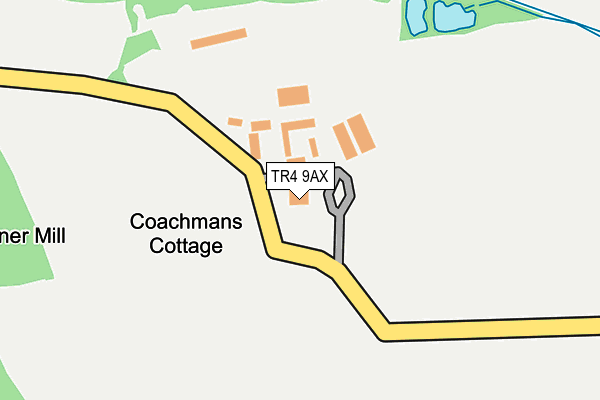 TR4 9AX map - OS OpenMap – Local (Ordnance Survey)