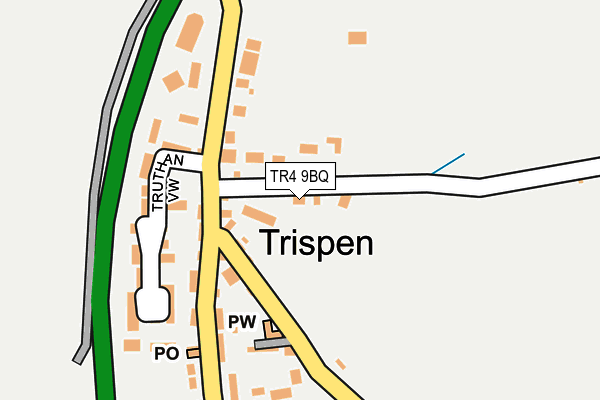 TR4 9BQ map - OS OpenMap – Local (Ordnance Survey)