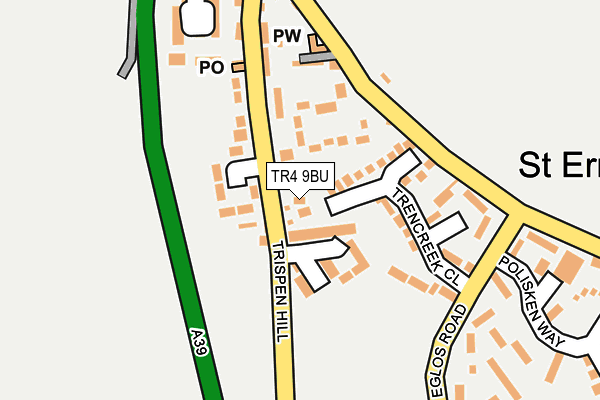 TR4 9BU map - OS OpenMap – Local (Ordnance Survey)