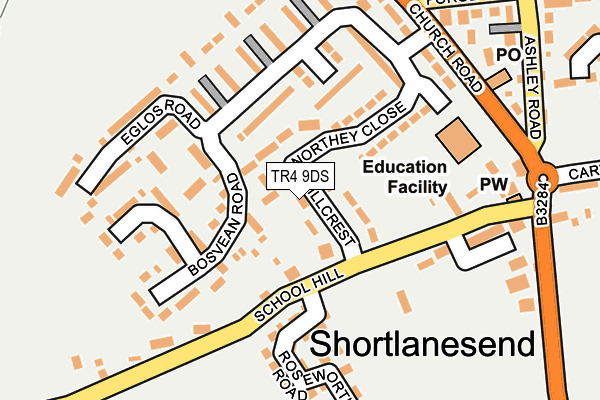 Map of EUROGUARD TRADE LTD at local scale