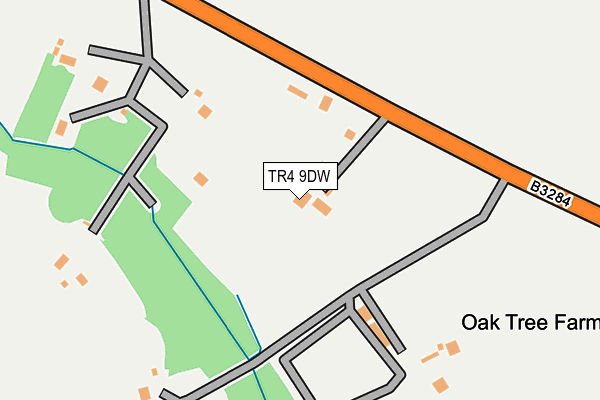 TR4 9DW map - OS OpenMap – Local (Ordnance Survey)