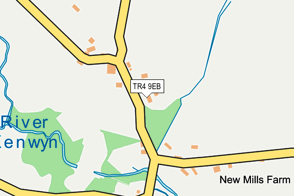 TR4 9EB map - OS OpenMap – Local (Ordnance Survey)