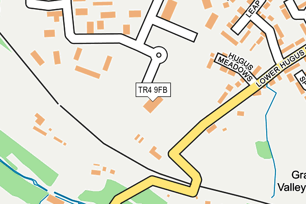 TR4 9FB map - OS OpenMap – Local (Ordnance Survey)