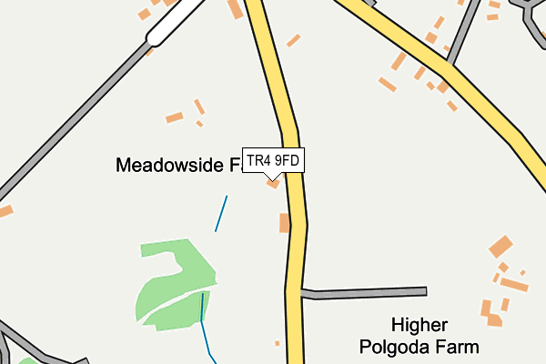 TR4 9FD map - OS OpenMap – Local (Ordnance Survey)