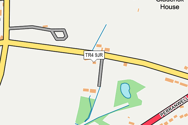 TR4 9JR map - OS OpenMap – Local (Ordnance Survey)
