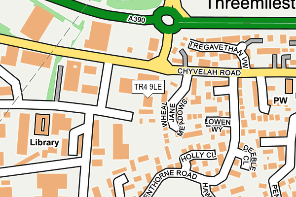 TR4 9LE map - OS OpenMap – Local (Ordnance Survey)