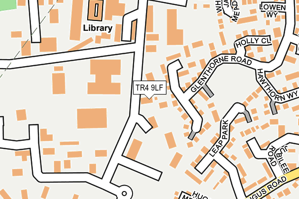 TR4 9LF map - OS OpenMap – Local (Ordnance Survey)