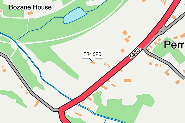TR4 9PD map - OS OpenMap – Local (Ordnance Survey)