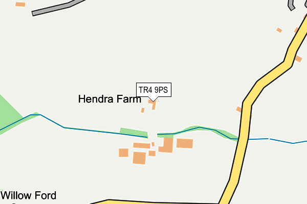 TR4 9PS map - OS OpenMap – Local (Ordnance Survey)