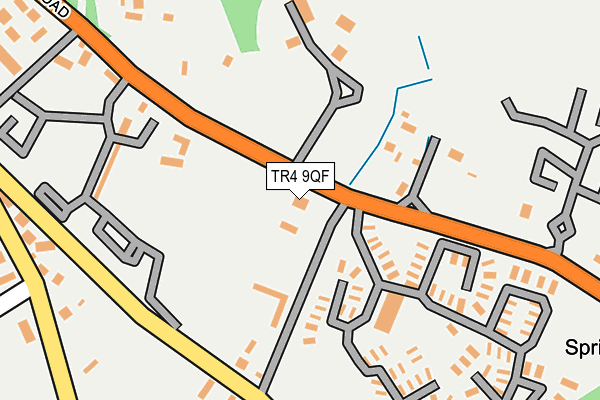 TR4 9QF map - OS OpenMap – Local (Ordnance Survey)