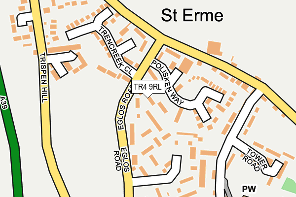 TR4 9RL map - OS OpenMap – Local (Ordnance Survey)