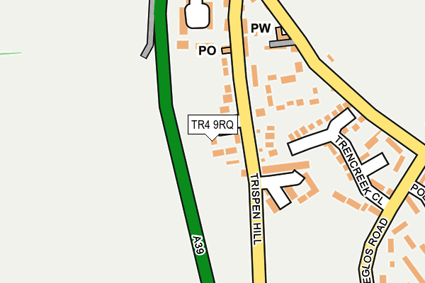 TR4 9RQ map - OS OpenMap – Local (Ordnance Survey)