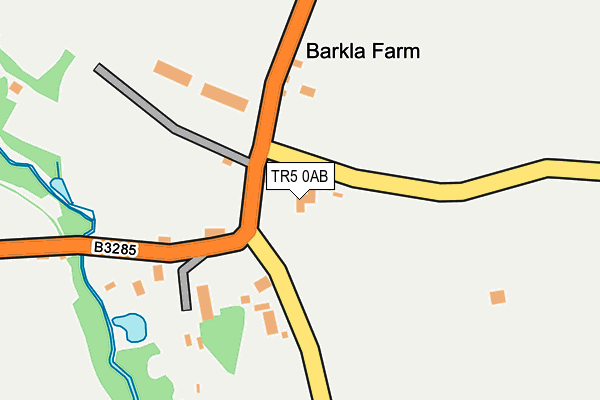 TR5 0AB map - OS OpenMap – Local (Ordnance Survey)