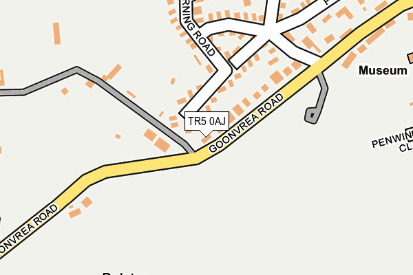 TR5 0AJ map - OS OpenMap – Local (Ordnance Survey)