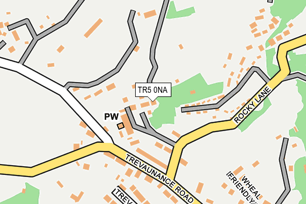 TR5 0NA map - OS OpenMap – Local (Ordnance Survey)