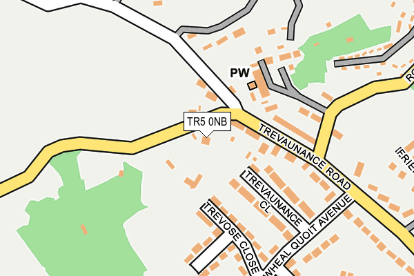 TR5 0NB map - OS OpenMap – Local (Ordnance Survey)