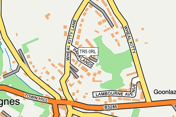 TR5 0RL map - OS OpenMap – Local (Ordnance Survey)