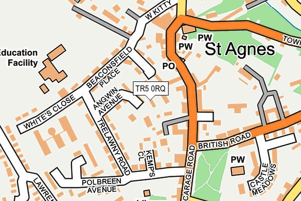 TR5 0RQ map - OS OpenMap – Local (Ordnance Survey)