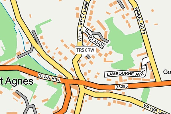 TR5 0RW map - OS OpenMap – Local (Ordnance Survey)