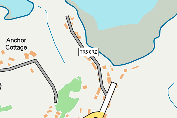 TR5 0RZ map - OS OpenMap – Local (Ordnance Survey)