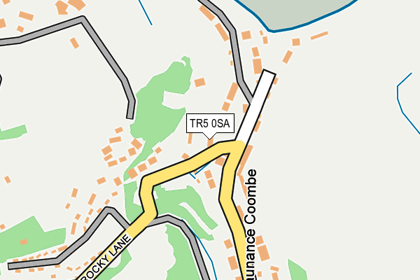 TR5 0SA map - OS OpenMap – Local (Ordnance Survey)