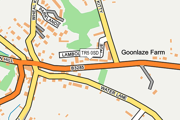 TR5 0SD map - OS OpenMap – Local (Ordnance Survey)