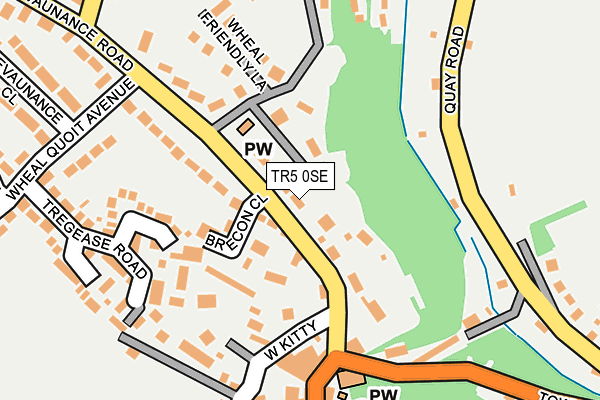 TR5 0SE map - OS OpenMap – Local (Ordnance Survey)