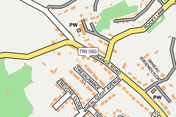 TR5 0SG map - OS OpenMap – Local (Ordnance Survey)