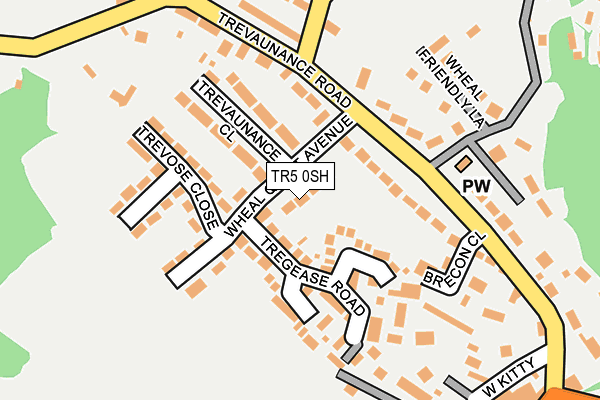 TR5 0SH map - OS OpenMap – Local (Ordnance Survey)