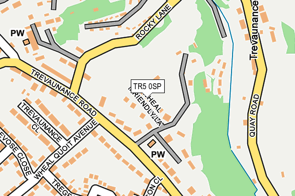 TR5 0SP map - OS OpenMap – Local (Ordnance Survey)