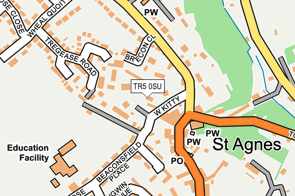 TR5 0SU map - OS OpenMap – Local (Ordnance Survey)