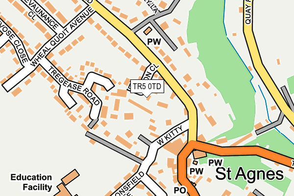 TR5 0TD map - OS OpenMap – Local (Ordnance Survey)