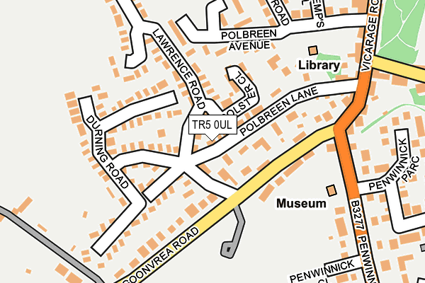 TR5 0UL map - OS OpenMap – Local (Ordnance Survey)