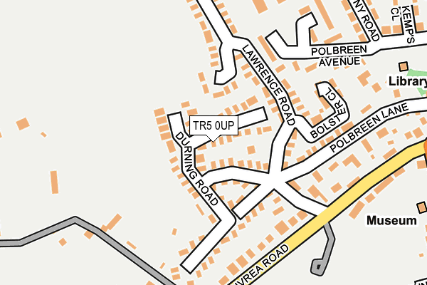 TR5 0UP map - OS OpenMap – Local (Ordnance Survey)