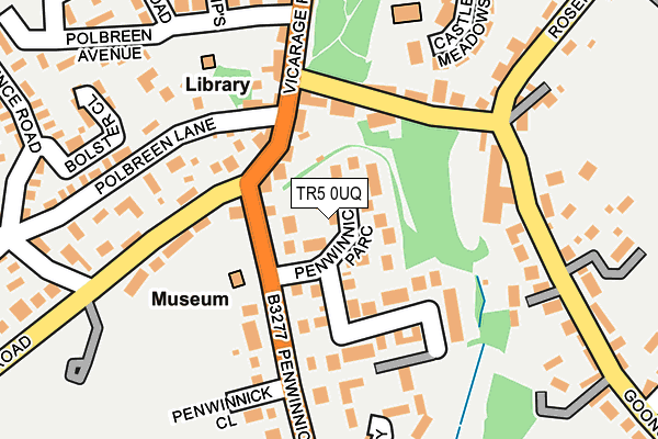 TR5 0UQ map - OS OpenMap – Local (Ordnance Survey)