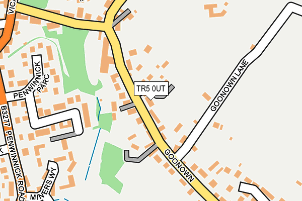 TR5 0UT map - OS OpenMap – Local (Ordnance Survey)